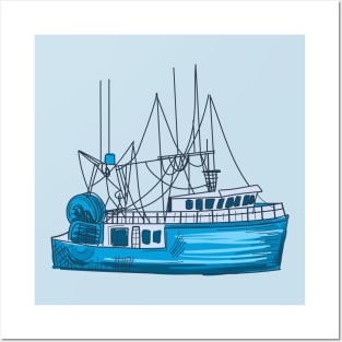 Old Fishing Boat Posters and Art